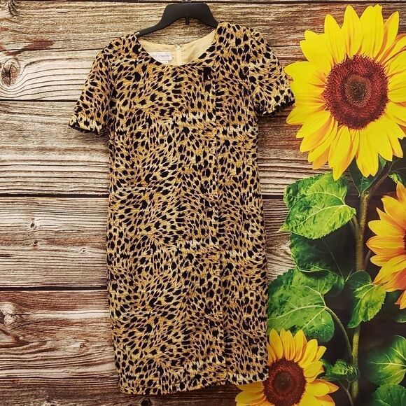 Maggy London cheetah 🐆 print midi dress Preowned - Picture 1 of 6